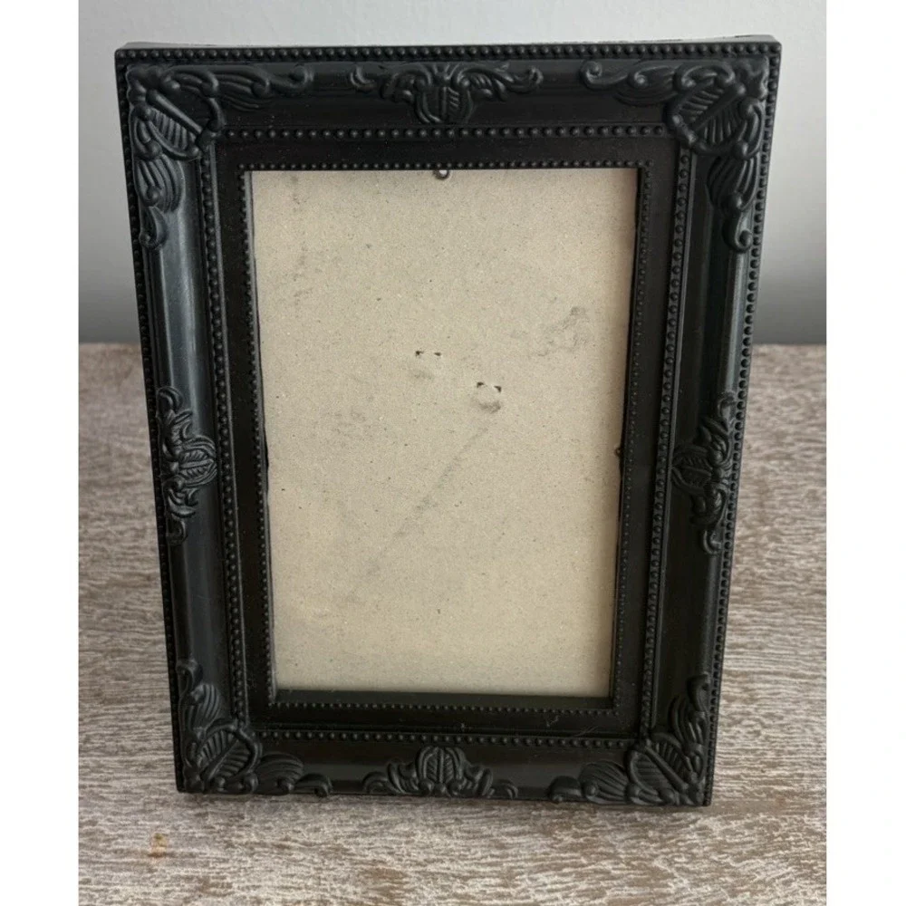 Black Photo Frame Ornate Baroque Victorian Style Boho Shabby Chic 4 x 6 Frame